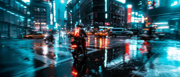 Il pilota scooter potrebbe abbandonare la consegna della pizza per il salvataggio di emergenza - secondo Damon