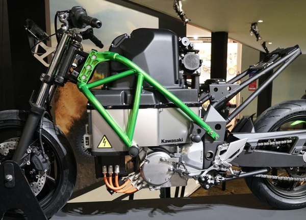 Prototipo di motocicletta elettrica di Kawasaki