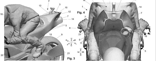 La parte posteriore della bici presenta anche un diffusore innovativo