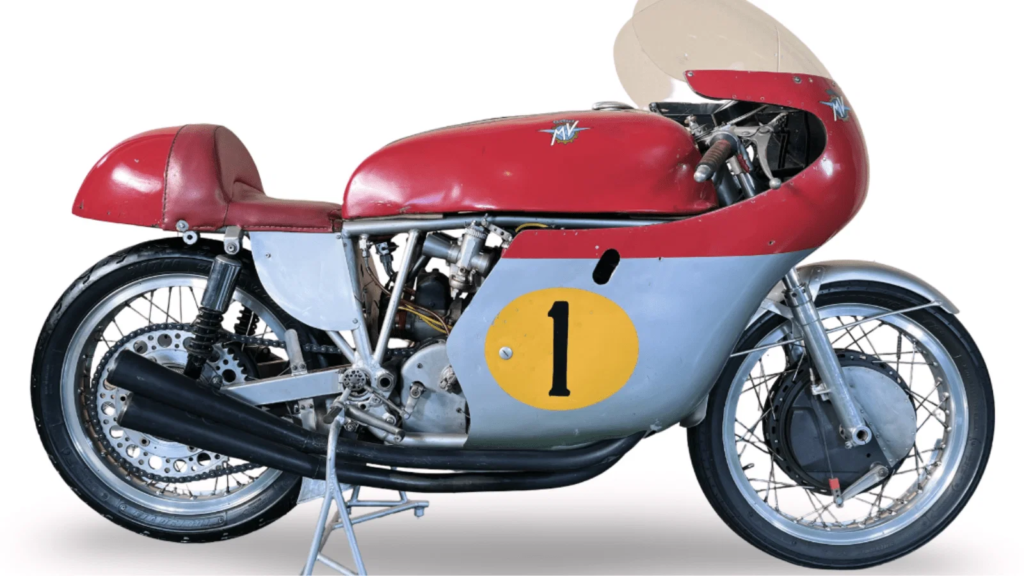 Ex-works MV Agusta raced in 1965. Credit - Bonhams.