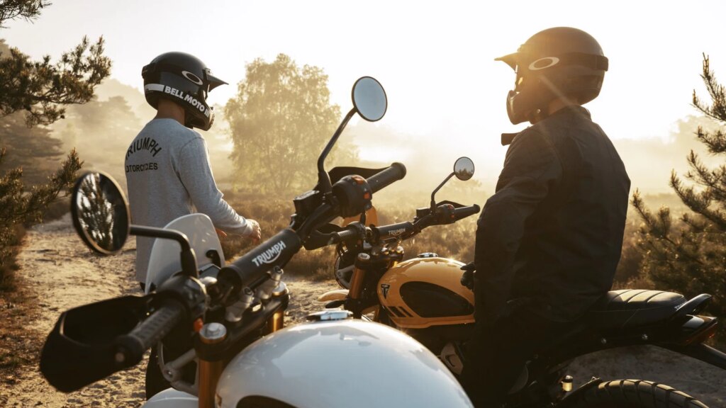 Triumph Scrambler 400 XC motorcycles.
