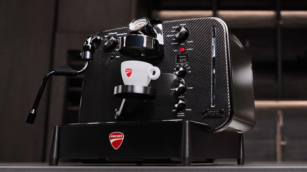 New Ducati Barista coffee machine. Credit: Ducati.