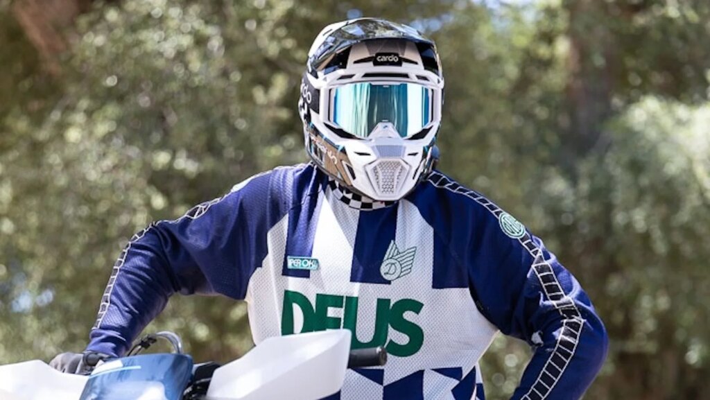 The Cardo Venture motocross helmet