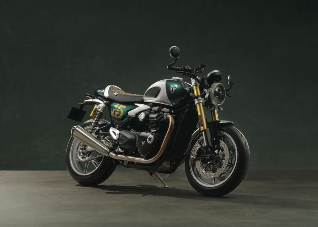 One-off Triumph Speed Twin 1200 Cafe Racer DGR Edition.