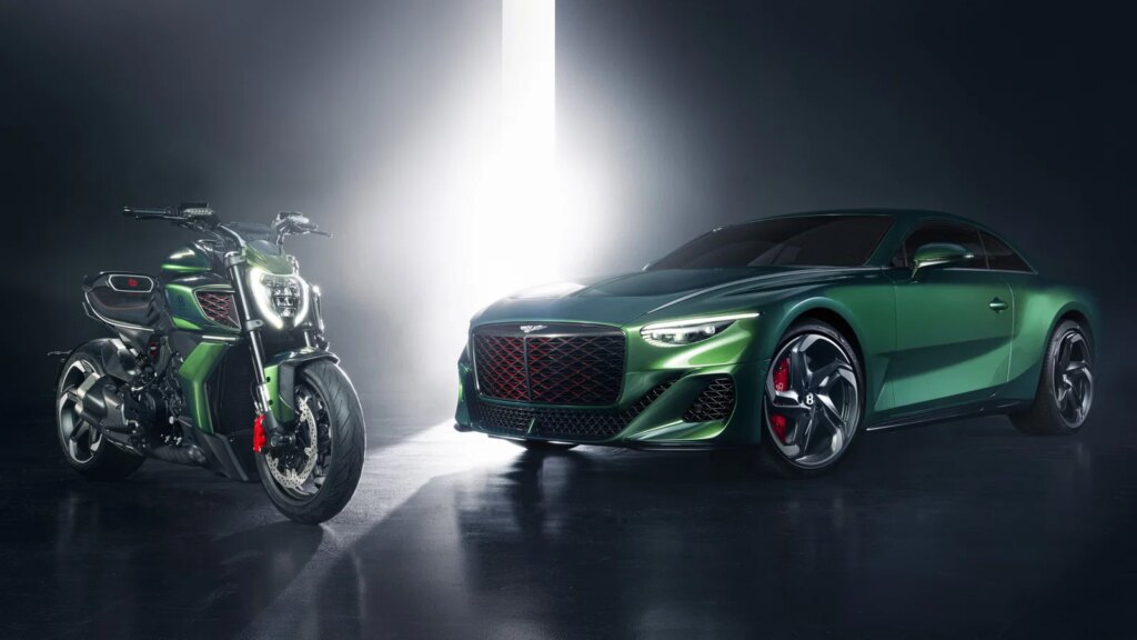 A Ducati Diavel For Bentley and a Bentley Batur