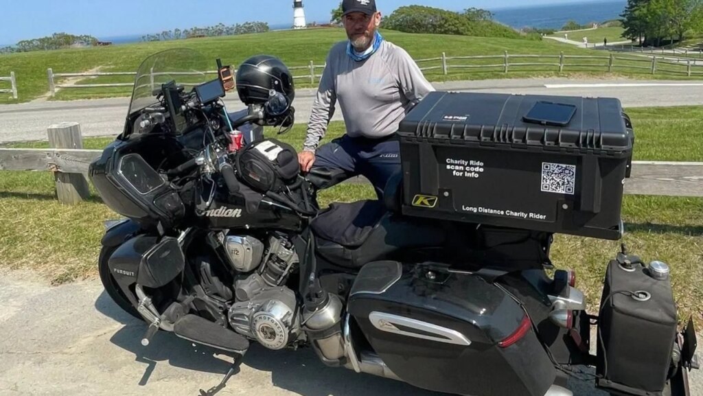 Patrick Cornell rode 201,901 miles on his Indian Pursuit