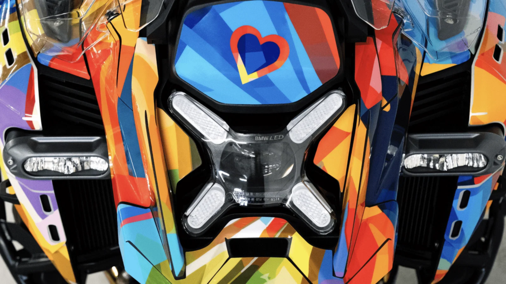 The colourful Oktoberfest BMW GS Adventure
