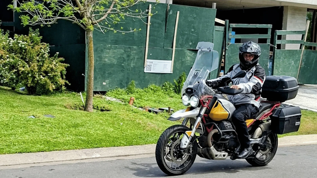 Ramiro Vergez Kenny on his Moto Guzzi V85 TT